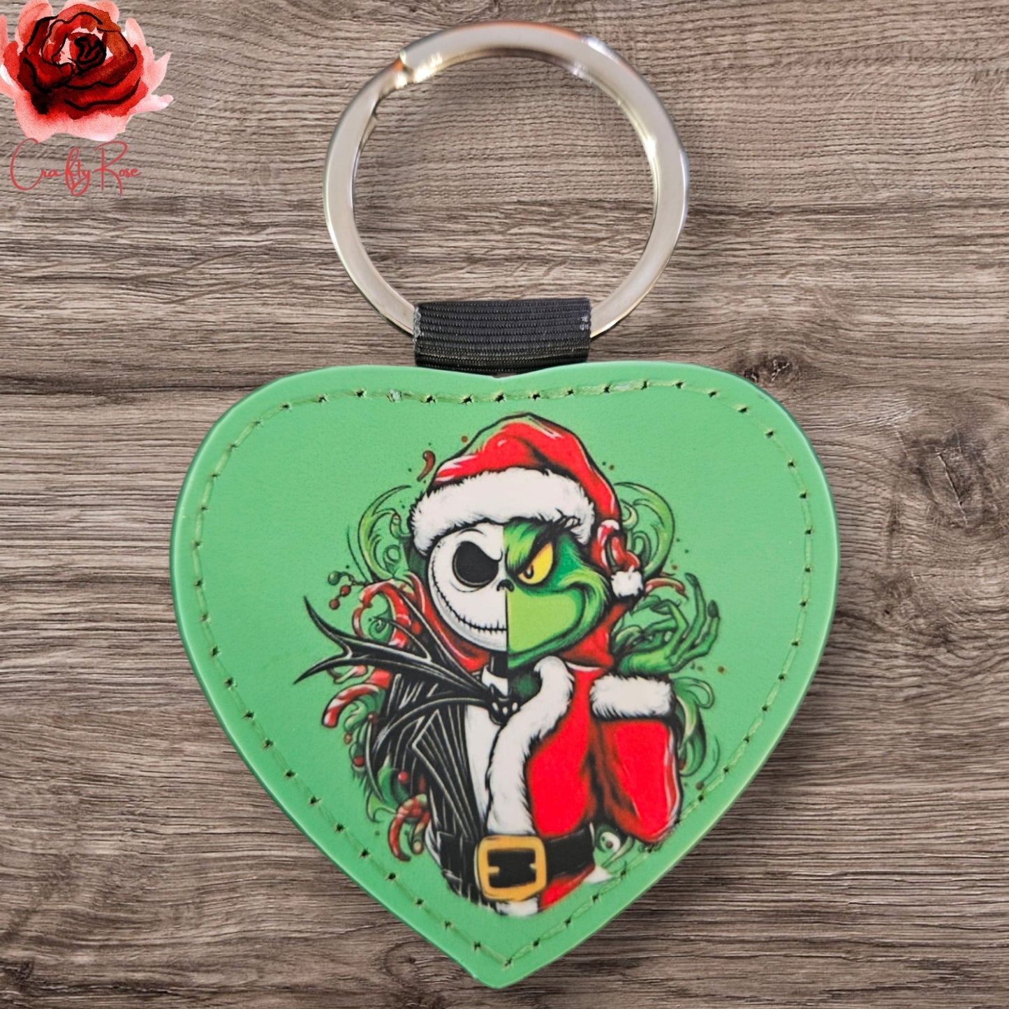 Christmas PU Leather Keychains