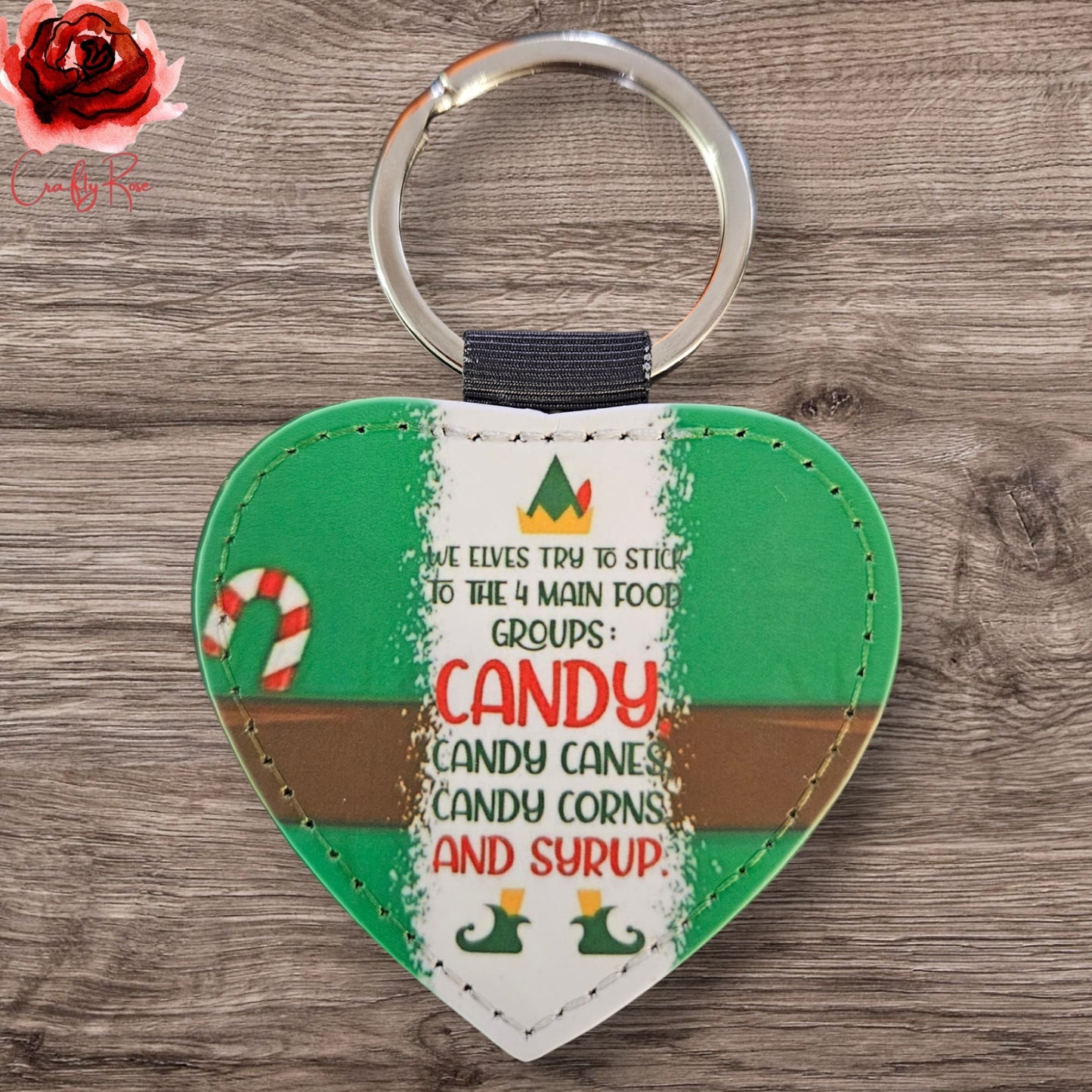 Christmas PU Leather Keychains