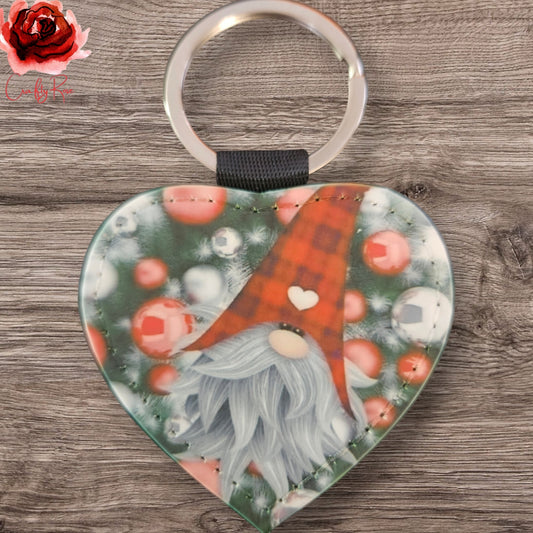Christmas PU Leather Keychains