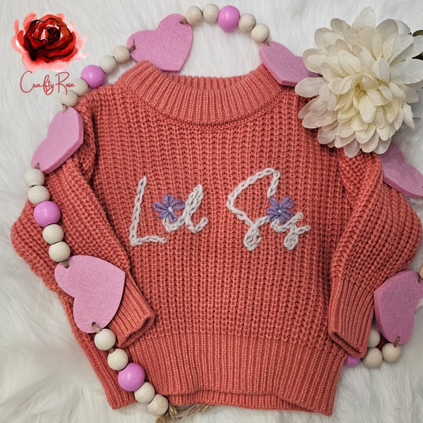 Personalized Name Hand Embroidered Sweaters